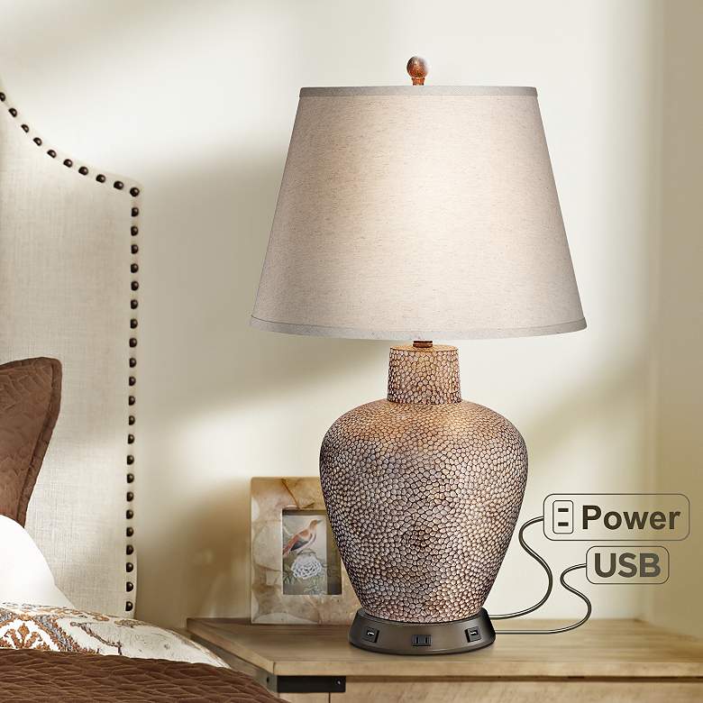 Lampe pied métal Mathilde - Beige - Kiabi - 20.41€