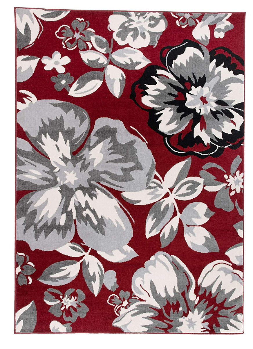 Artnice Anti Fatigue 2 Piece, White Floral Trellis Black Kitchen Rugs, –  Ashley Area Rugs