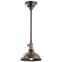 Cobson 8" Wide Bronze Wall Sconce Convertible Mini Pendant