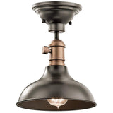 Cobson 8" Wide Bronze Wall Sconce Convertible Mini Pendant