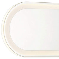 Castilion White 18" x 6 3/4" LED Backlit Wall Mirror