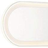 Castilion White 18" x 6 3/4" LED Backlit Wall Mirror