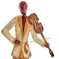 Eangee Musician Violin Player 14"H Capiz Metal Wall Decor