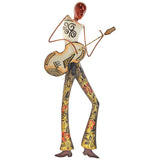 Eangee Musician Guitar Player 14"H Capiz Metal Wall Decor
