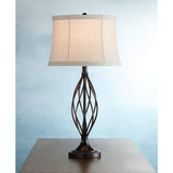 Liam Iron Twist Bronze Table Lamp