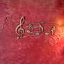 Eangee Large Musical Notes 40" Wide Gold Metal Wall Decor
