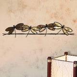 Eangee Dragonflies On A Wire 28" Wide Brown Metal Wall Decor