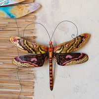 Eangee Dragonfly 14" Wide Brown Capiz Shell Wall Decor