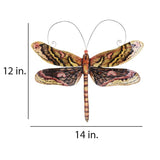 Eangee Dragonfly 14" Wide Brown Capiz Shell Wall Decor
