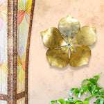 Eangee Flower 11" High Gold Capiz Shell Wall Decor