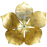 Eangee Flower 11" High Gold Capiz Shell Wall Decor
