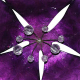 Eangee Flower 11" High Purple Capiz Shell Wall Decor