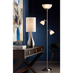 Teardrop 21" High Brushed Nickel Table Lamp