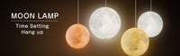 Decorative Moon Light Lamp with Time Setting and Stand 3D Print LED 16 Colors
