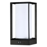 11.5-in Black Touch Control 3-Way Small Table Lamp with 2 USB Ports, 6-Watt LED Bulb Included - 11.5'' H