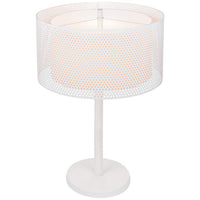 Lite Source Parmida White Metal Double Shade Modern Table Lamp