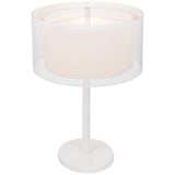 Lite Source Parmida White Metal Double Shade Modern Table Lamp