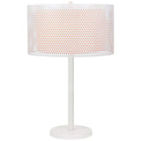 Lite Source Parmida White Metal Double Shade Modern Table Lamp