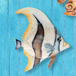 Eangee Moorish Idol Angelfish 9" High Capiz Shell Wall Decor
