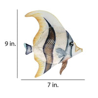 Eangee Moorish Idol Angelfish 9" High Capiz Shell Wall Decor