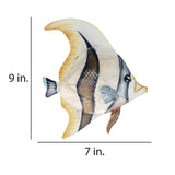 Eangee Moorish Idol Angelfish 9" High Capiz Shell Wall Decor