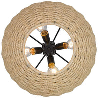 Hathaway 20 1/4" Wide Matte Black Basket Pendant Light