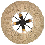 Hathaway 20 1/4" Wide Matte Black Basket Pendant Light