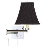 Lexington Chrome Metal Plug-In Swing Arm Wall Lamp