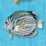 Eangee Koran Angelfish 8" Wide Capiz Shell Wall Decor