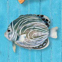 Eangee Koran Angelfish 8" Wide Capiz Shell Wall Decor