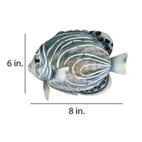 Eangee Koran Angelfish 8" Wide Capiz Shell Wall Decor