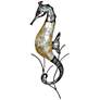 Eangee Seahorse 22"H Gray and Pearl Capiz Shell Wall Decor