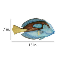Eangee Blue Tang Fish 13"W Capiz Shell Coastal Wall Decor