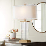 Vienna Full Spectrum Darcia Double Shade Crystal Table Lamp