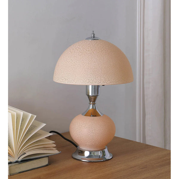 15.75 In. Erte Blush Pink Art Décor Table Lamp