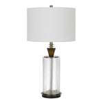 Sherwood Dark Bronze Glass Table Lamp with Shade