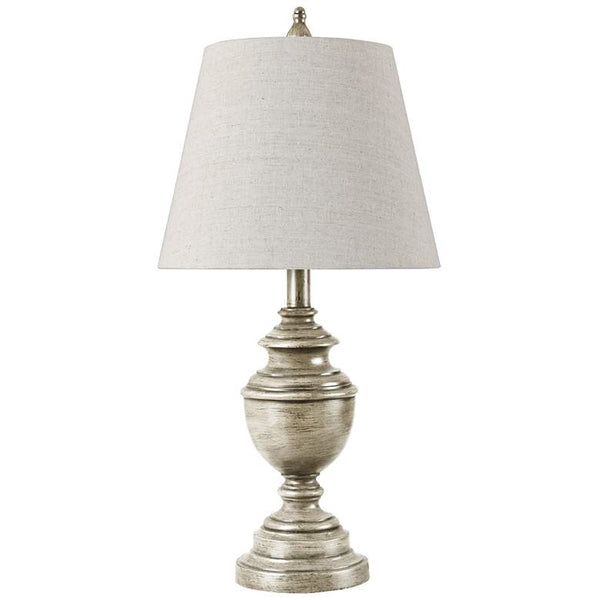 Marion Table Lamp - Weathered Grey - Heathered Light Beige