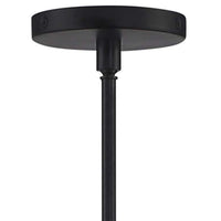 Crystorama Carlyn 10" Wide Black Steel Drum Mini Pendant