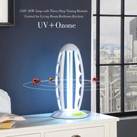 16.5" in UV Sterilized White Table Lamp