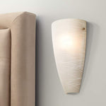 Isola 13 1/4" High Striped Glass Wall Sconce