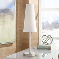 Snippet Brushed Nickel Accent Table Lamp Set of 2