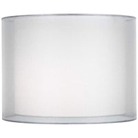 Double Sheer Silver Espresso Plug-In Swing Arm Wall Lamp