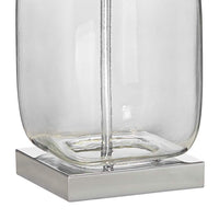 Square Glass Fillable Table Lamp Set of 2