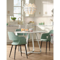 Possini Euro White Flower 19 1/2" Wide Pendant Chandelier