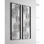 Metallic Swirl 13 3/4" x 35 1/2" Wall Art Set of 2