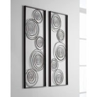 Metallic Swirl 13 3/4" x 35 1/2" Wall Art Set of 2