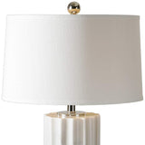 Uttermost Castorano White Resin Table Lamp