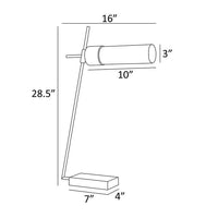 Lite Source Tomlin Chrome and Clear Glass Table Lamp