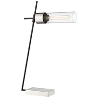 Lite Source Tomlin Chrome and Clear Glass Table Lamp