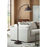 Wyatt II Dark Bronze Arc Floor Lamp